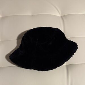 ASOS Black Faux Fur Bucket Hat